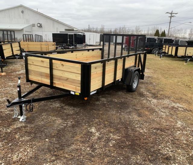 Rental store for SINGLE AXLE TRAILER- 6X12 WITH WOOD SIDE in Highland MI
