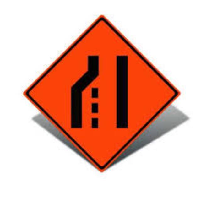 Rental store for Road Sign- L Lane Closed 4 X4  Picture in Highland MI