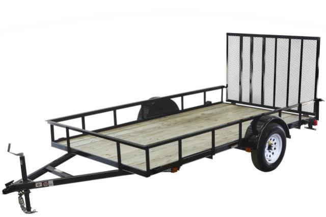 Rental store for SINGLE AXLE TRAILER- 6X12 METAL RAIL in Highland MI